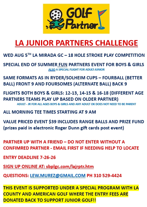 LA Junior Partners Challenge Flyer
